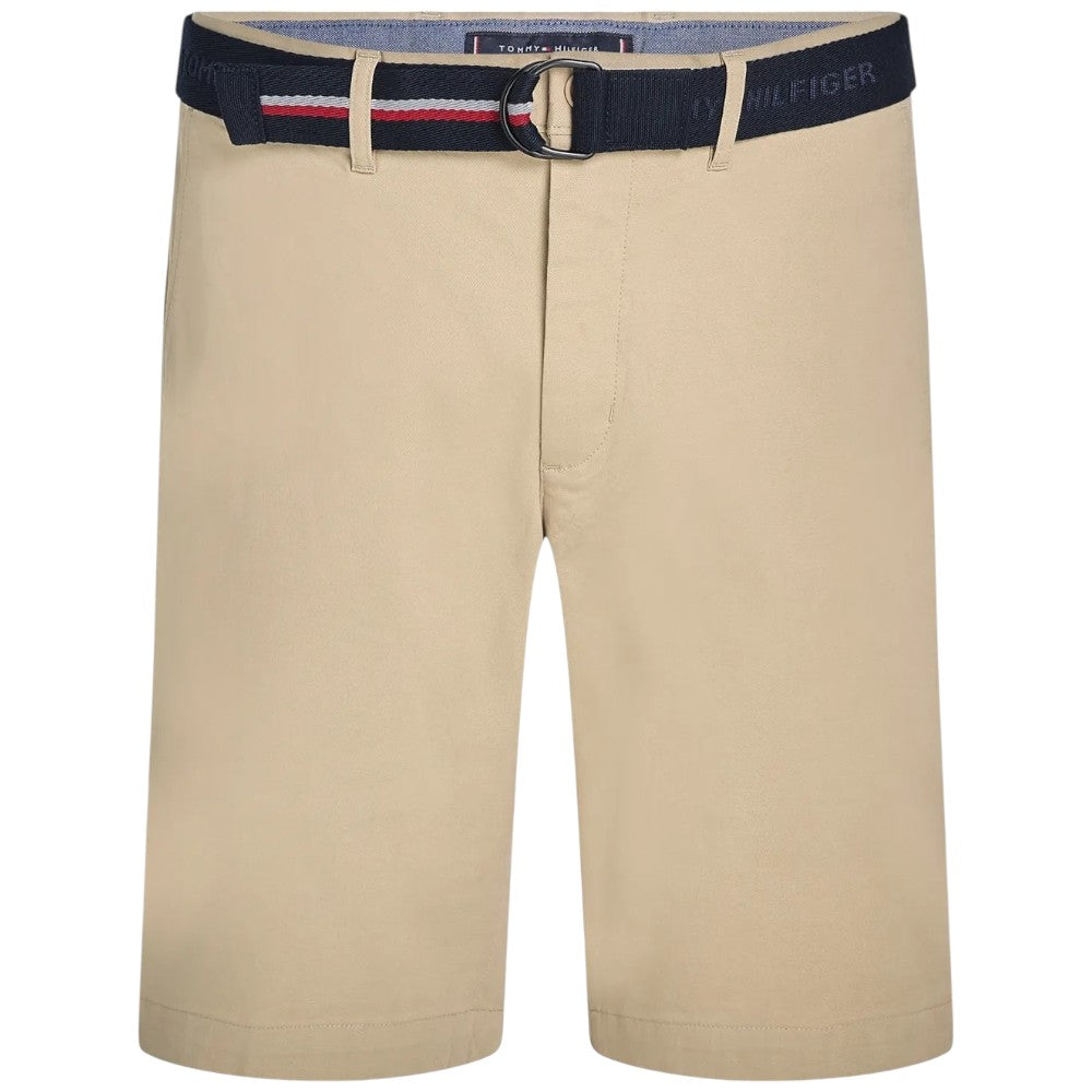 Tommy Hilfiger bermuda in twill beige con cintura MW0MW24874RBT Bermuda Tommy Hilfiger