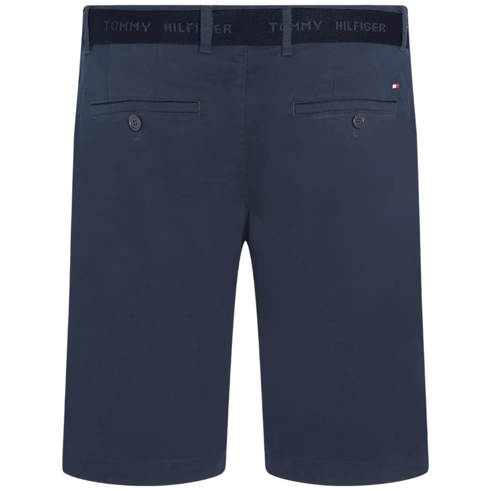 Tommy Hilfiger bermuda in twill blu con cintura MW0MW24874DW5 Bermuda Tommy Hilfiger