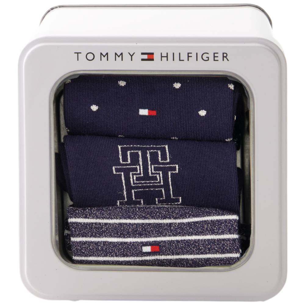 Tommy Hilfiger gift box 3 paia calzini da donna blu 701236464001 - Prodotti di Classe