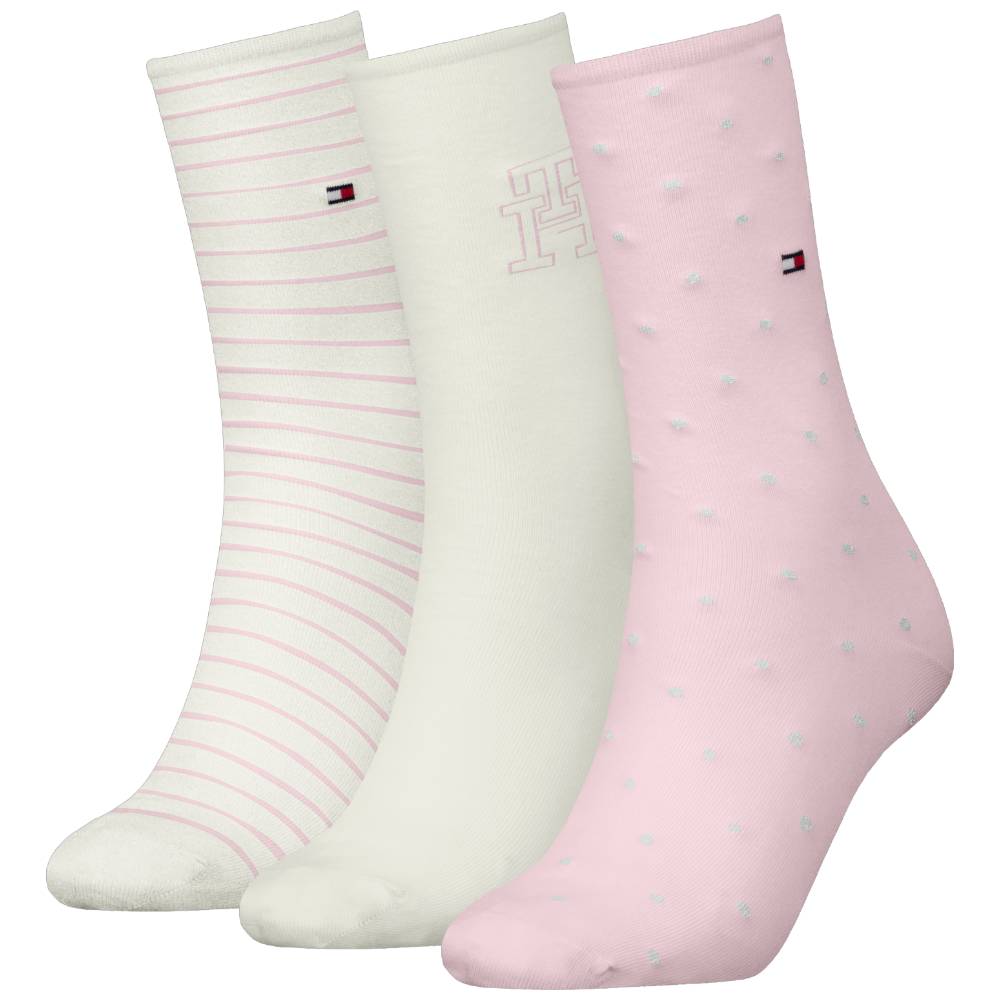 Tommy Hilfiger gift box 3 paia calzini da donna rosa 701236464002 - Prodotti di Classe