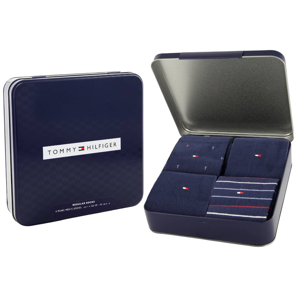 Tommy Hilfiger gift box 4 paia calzini blu 701235375001 - Prodotti di Classe