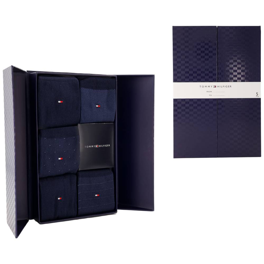 Tommy Hilfiger gift box 5 paia di calzini blu 701235374001 - Prodotti di Classe