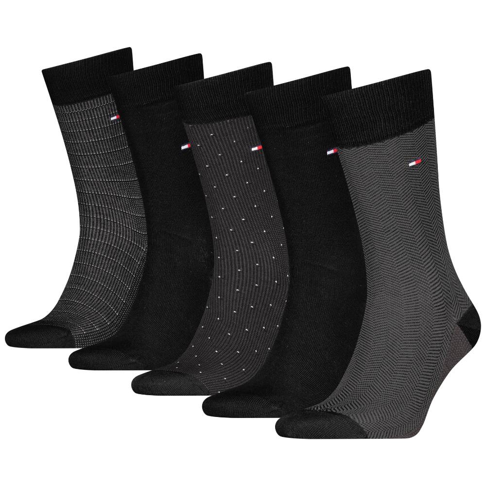 Tommy Hilfiger gift box 5 paia di calzini neri 701235374002 - Prodotti di Classe