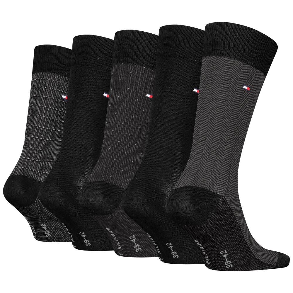 Tommy Hilfiger gift box 5 paia di calzini neri 701235374002 - Prodotti di Classe