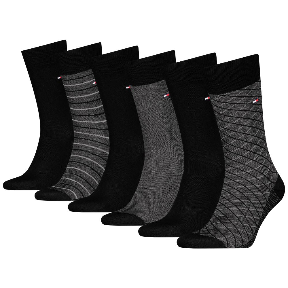 Tommy Hilfiger gift box 6 paia di calzini neri 701235373002 - Prodotti di Classe
