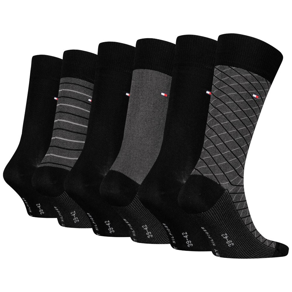 Tommy Hilfiger gift box 6 paia di calzini neri 701235373002 - Prodotti di Classe