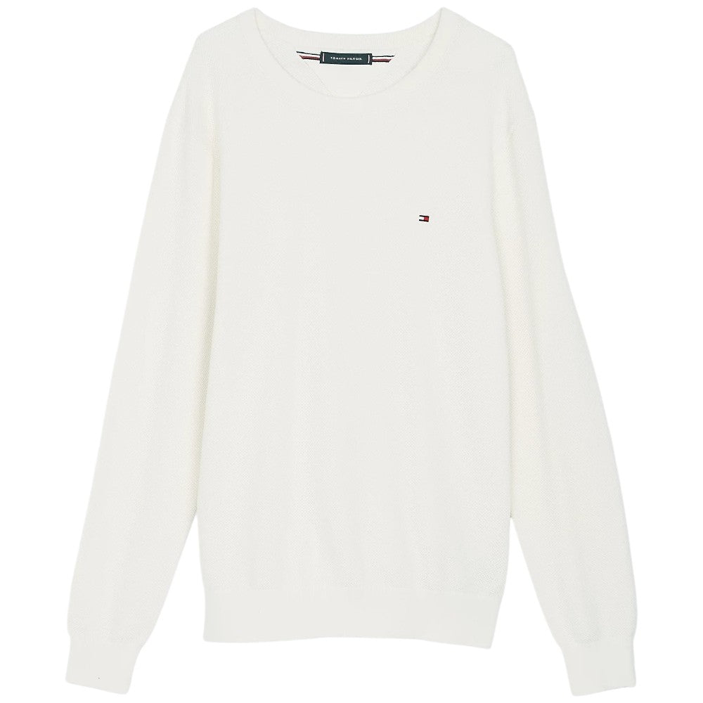 Tommy Hilfiger maglioncino avorio strutturato MW0MW36347Z00 Maglieria Tommy Hilfiger