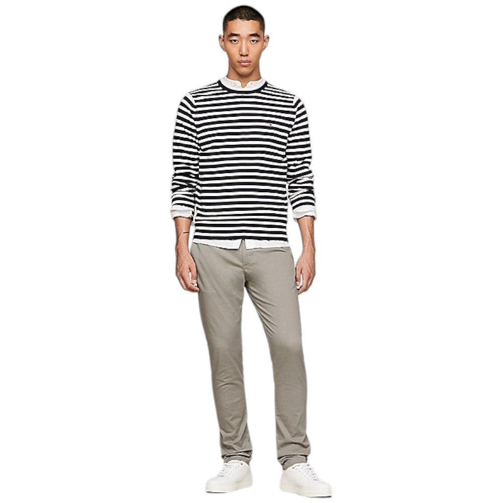 Tommy Hilfiger pantalone chino grigio Bleecker MW0MW33937 Pantaloni Tommy Hilfiger