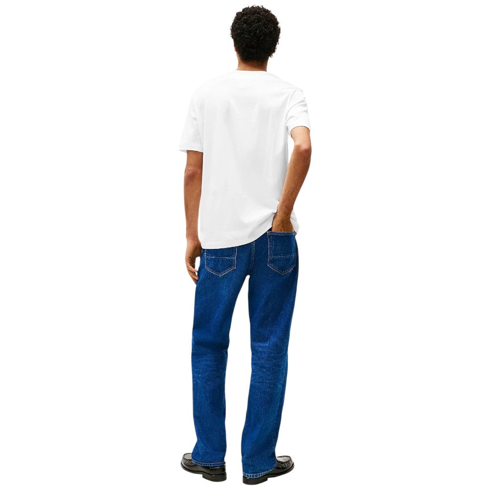 Tommy Hilfiger t-shirt bianca con taschino MW0MW37283YBR T-shirt Tommy Hilfiger