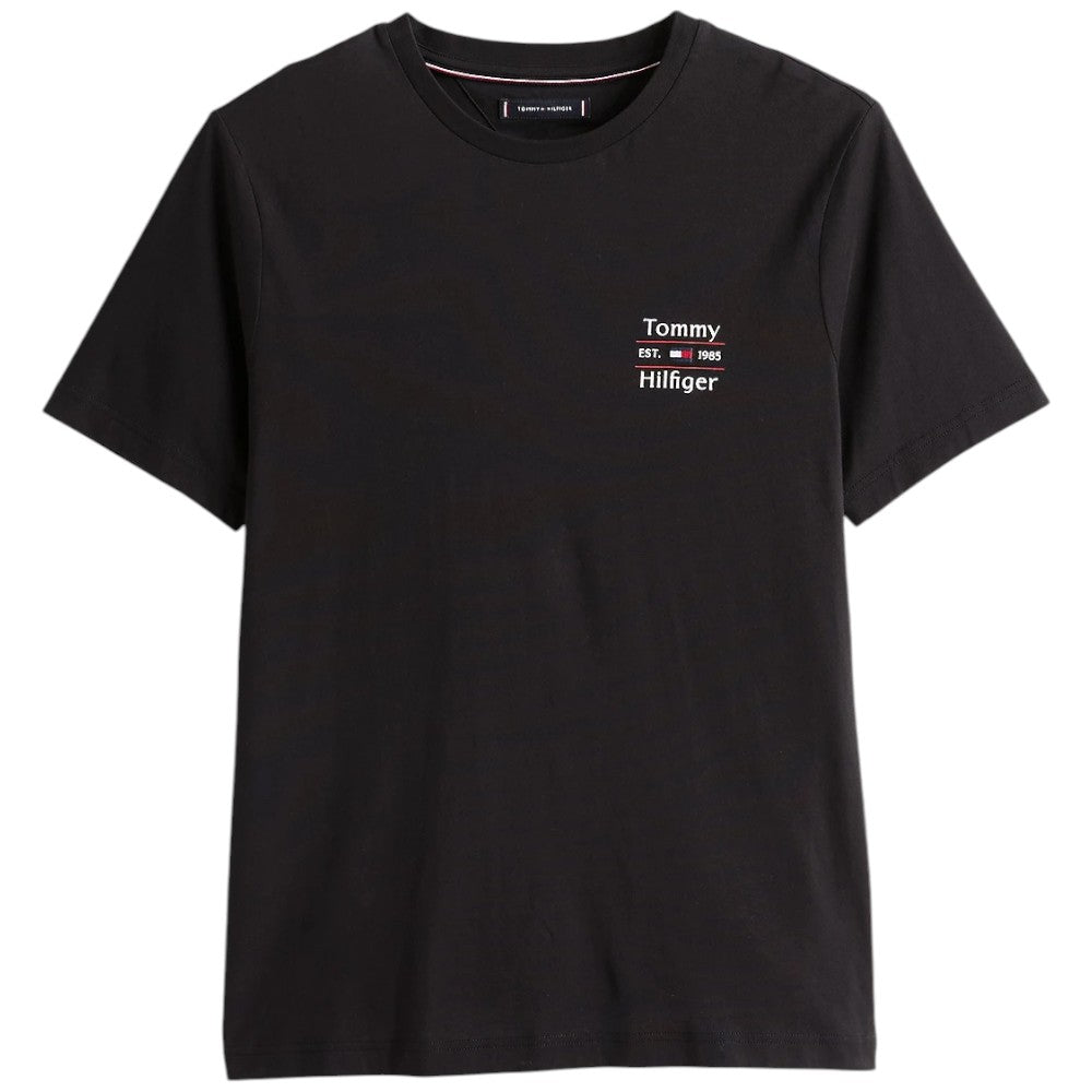 Tommy Hilfiger t-shirt nera con stampa MW0MW38622BDS T-shirt Tommy Hilfiger