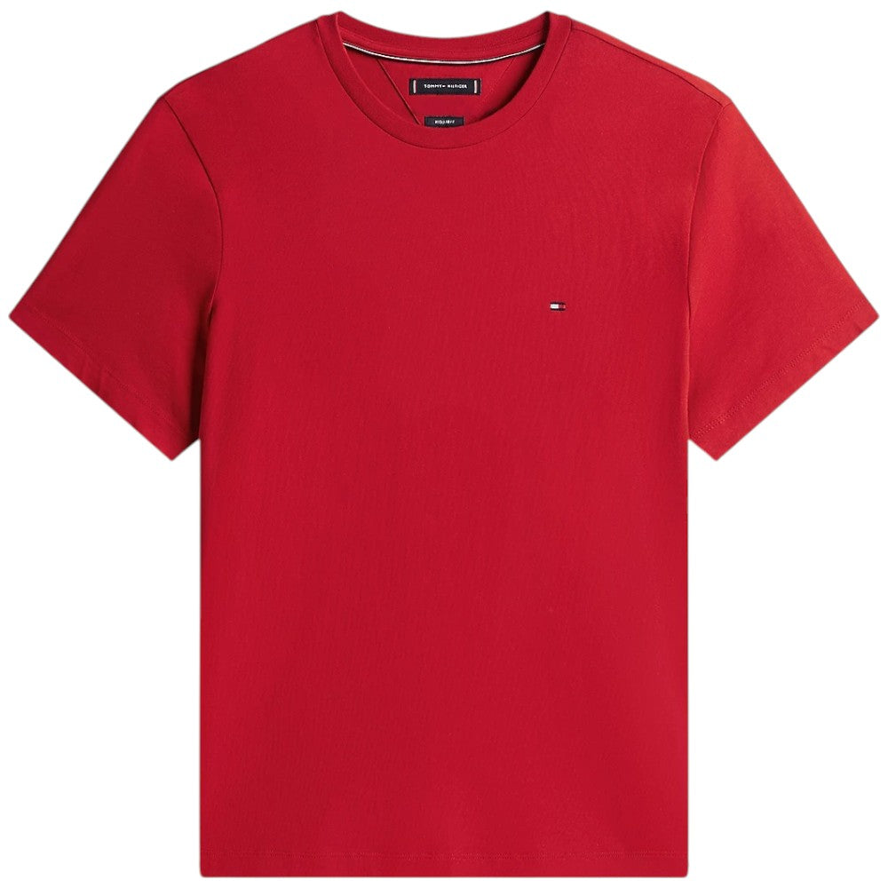 Tommy Hilfiger t-shirt rosso magma MW0MW39995XLD T-shirt Tommy Hilfiger