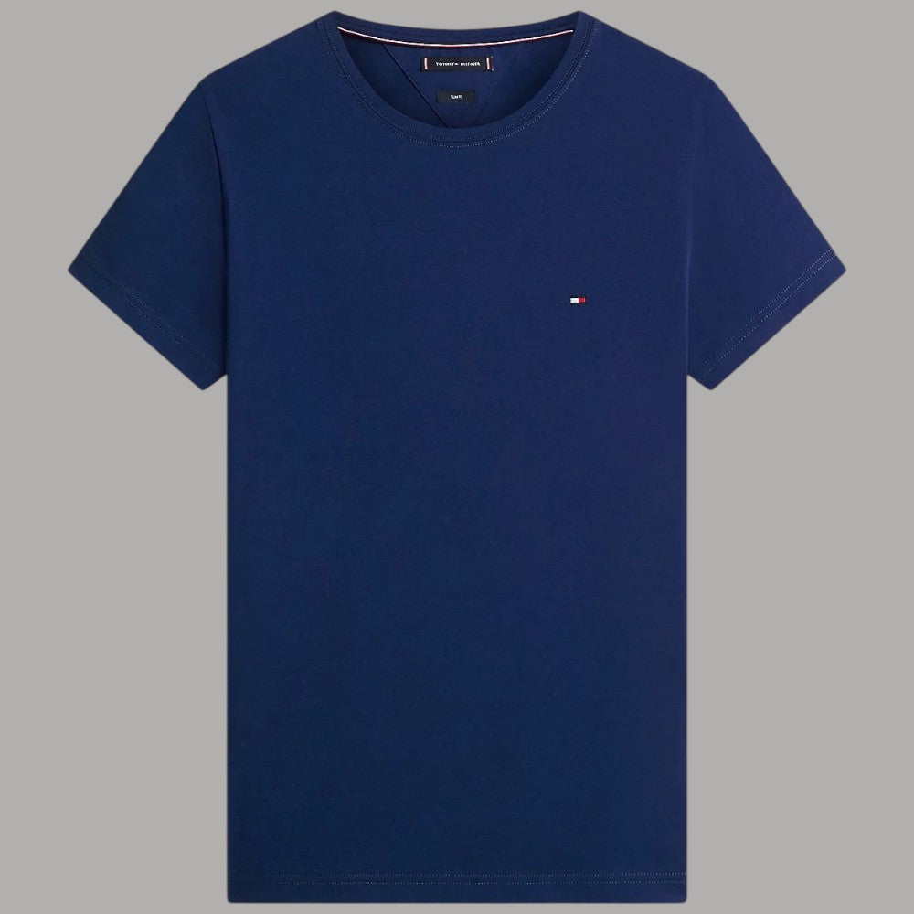 Tommy Hilfiger t-shirt slim fit con bandierina ricamata - Prodotti di Classe
