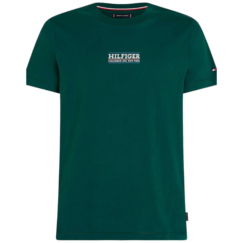 Tommy Hilfiger t-shirt verde MW0MW34387 T-shirt Tommy Hilfiger