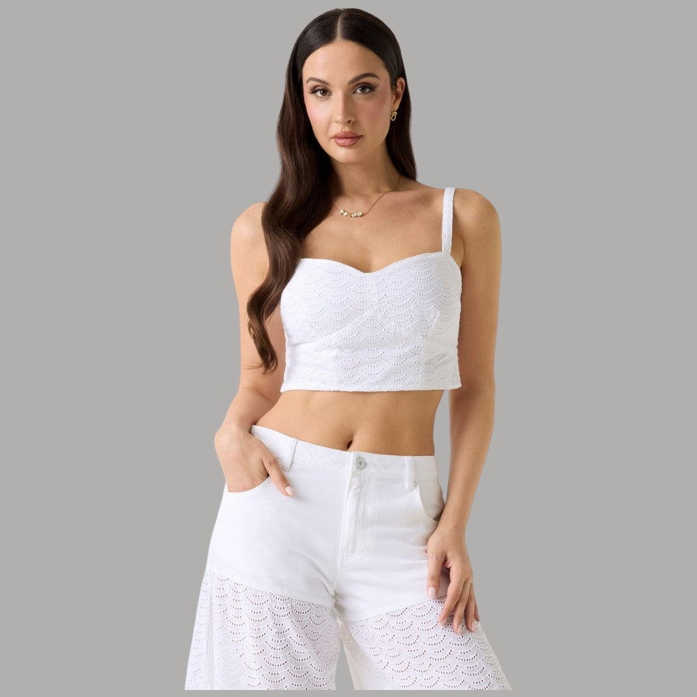 Guess top in pizzo sangallo W6GH47W1880 - Prodotti di Classe