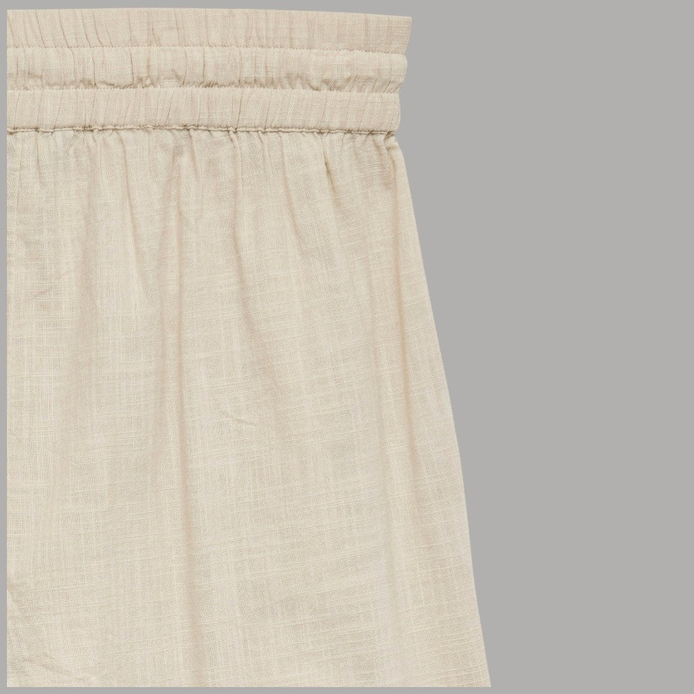Vero Moda Pantaloni Wide Leg Cotton Linen Vita Medio Elasticizzata - Prodotti di Classe