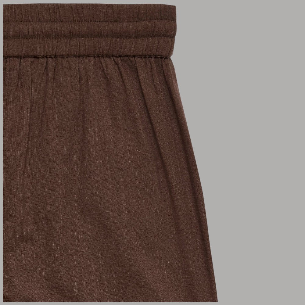 Vero Moda Pantaloni Wide Leg Cotton Linen Vita Medio Elasticizzata - Prodotti di Classe