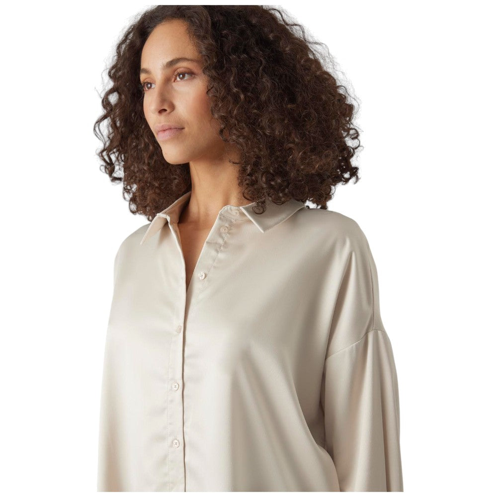 Vero Moda camicia beige over Merle 10294095 Camicie Vero Moda