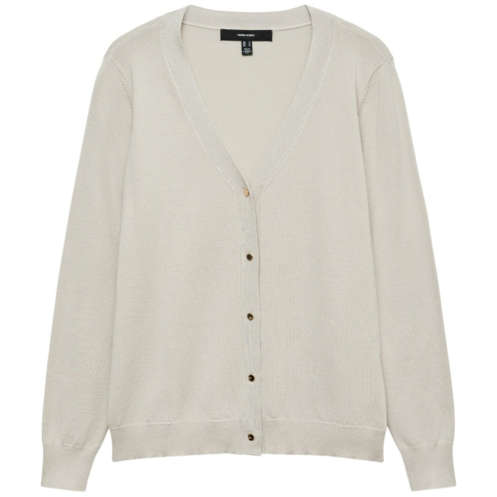 Vero Moda cardigan tortora chiaro Silje 10320456 Maglieria Vero Moda