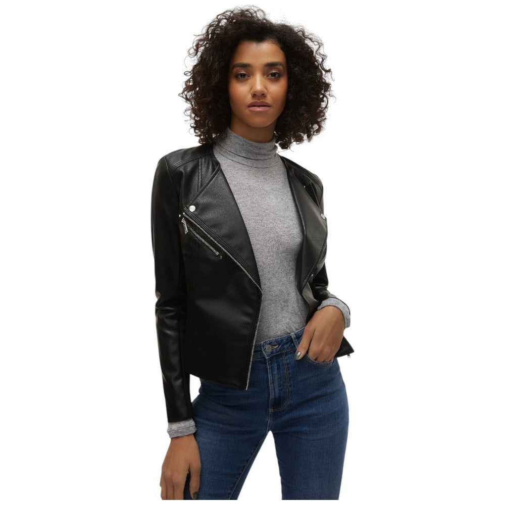 Vero Moda giacca ecopelle nera Riley 10302441 Giubbini Vero Moda