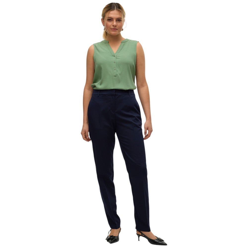 Vero Moda pantaloni blu tapered Nila 10320940 Pantaloni Vero Moda