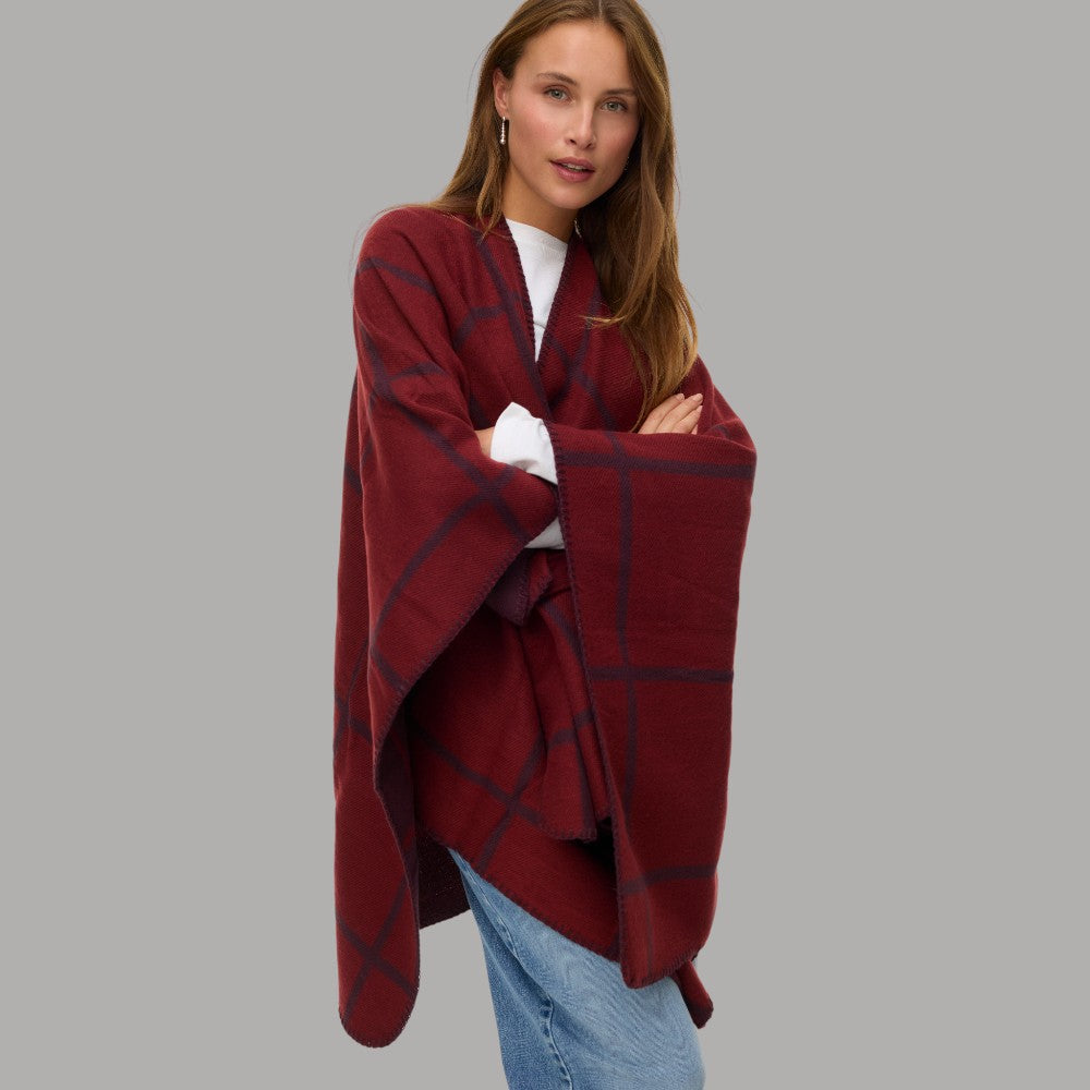 Vero Moda poncho FIONA 10332289 Bordeaux - Prodotti di Classe