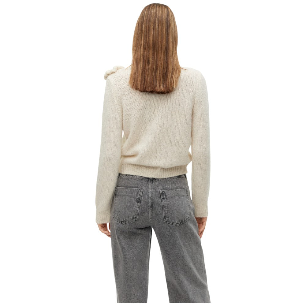 Vero Moda pullover bianco Adia 10314235 Maglieria Vero Moda