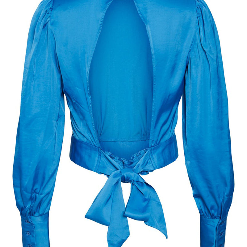 Vero Moda top cropped azzurro Natalia Camicie Vero Moda