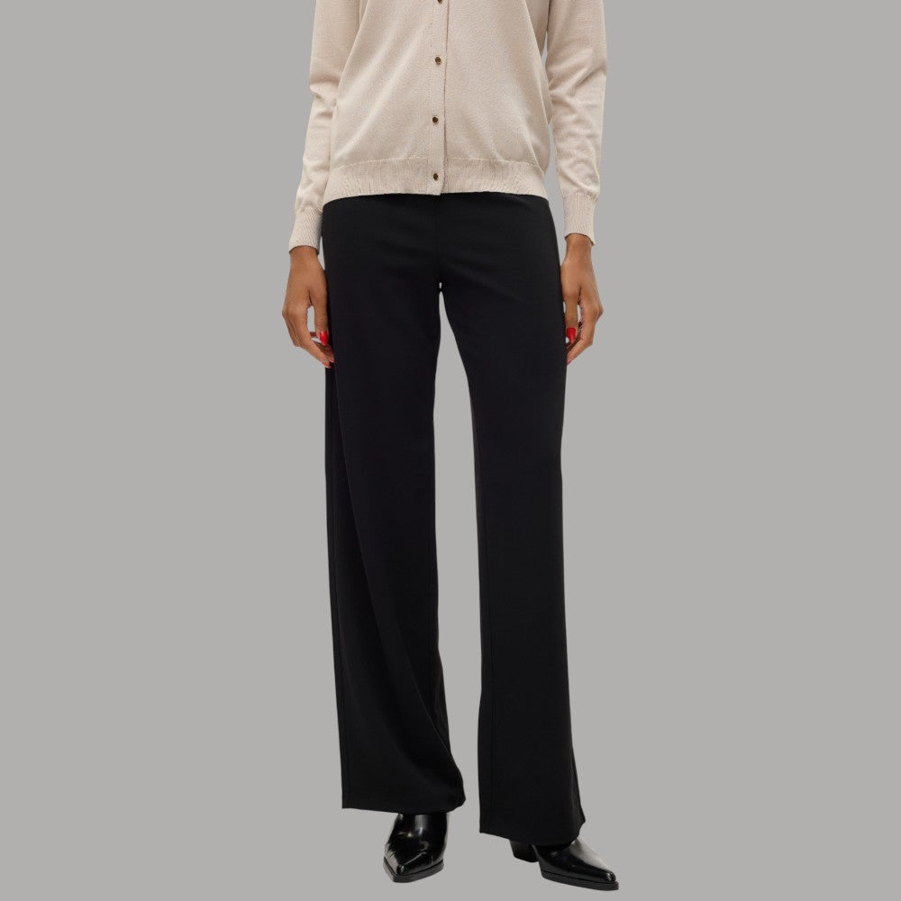 Vero moda pantalone wide leg nero Berlin Zamira 10318454 - Prodotti di Classe