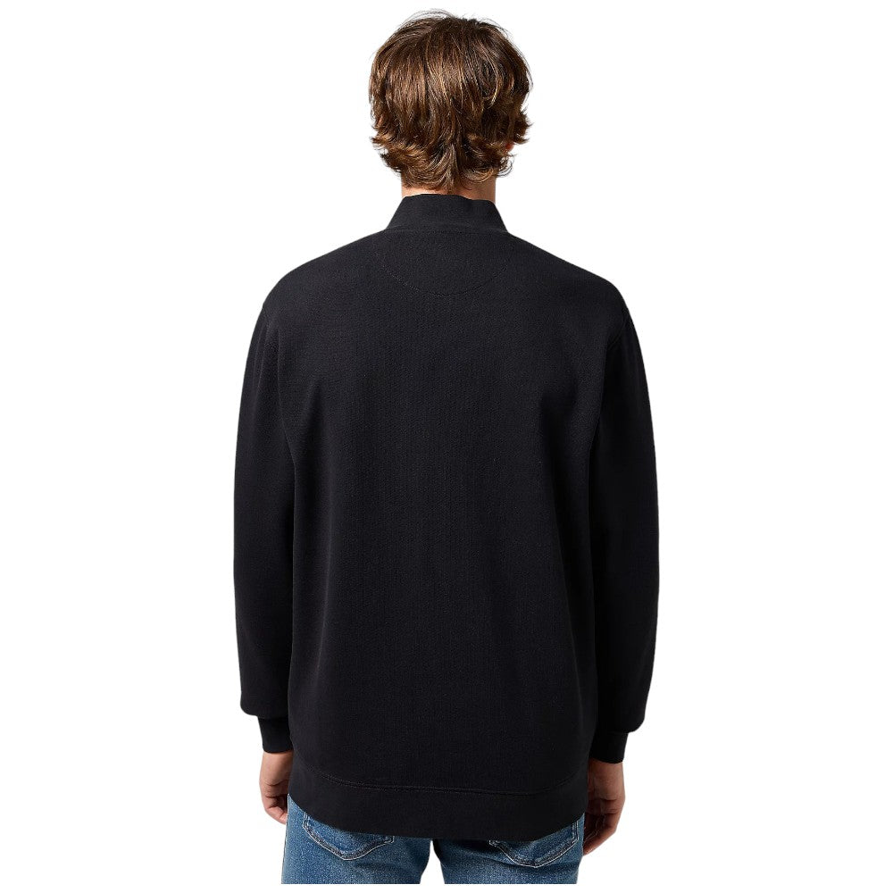 Wrangler felpa nera full zip 112350548 Felpe Wrangler