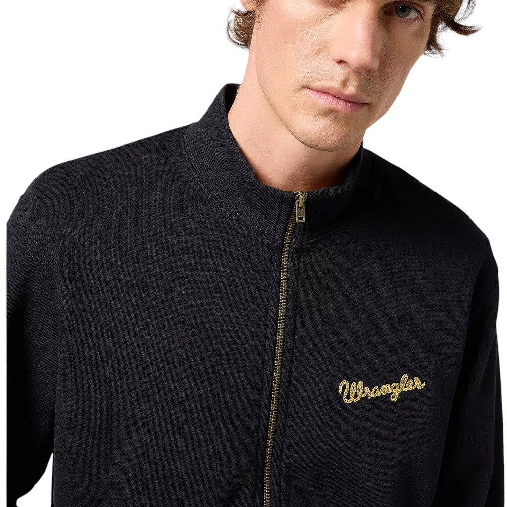 Wrangler felpa nera full zip 112350548 Felpe Wrangler