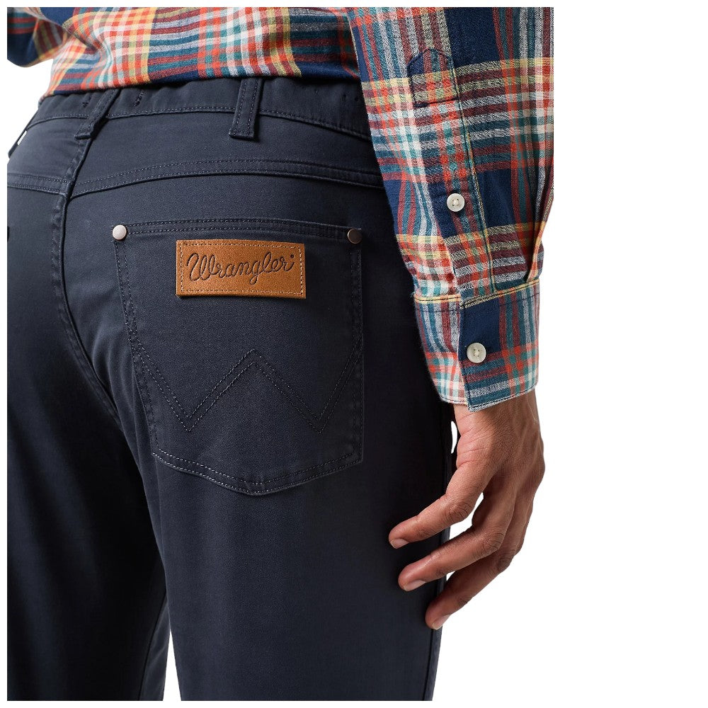 Wrangler pantalone dark navy Lartston slim tapered 112350798 Pantaloni Wrangler