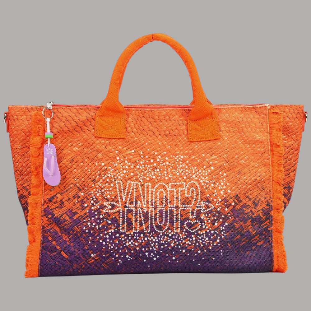YNot Borsa Mare Grande Intrecciata con Frange e Tracolla regolabile - Prodotti di Classe