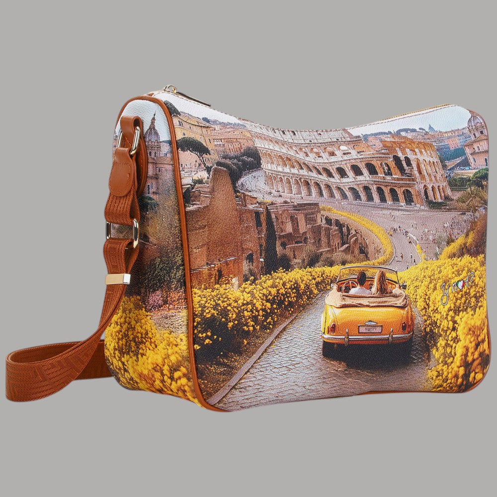 YNot borsa a spalla shoulder bag stampa città YES370S6 - Prodotti di Classe