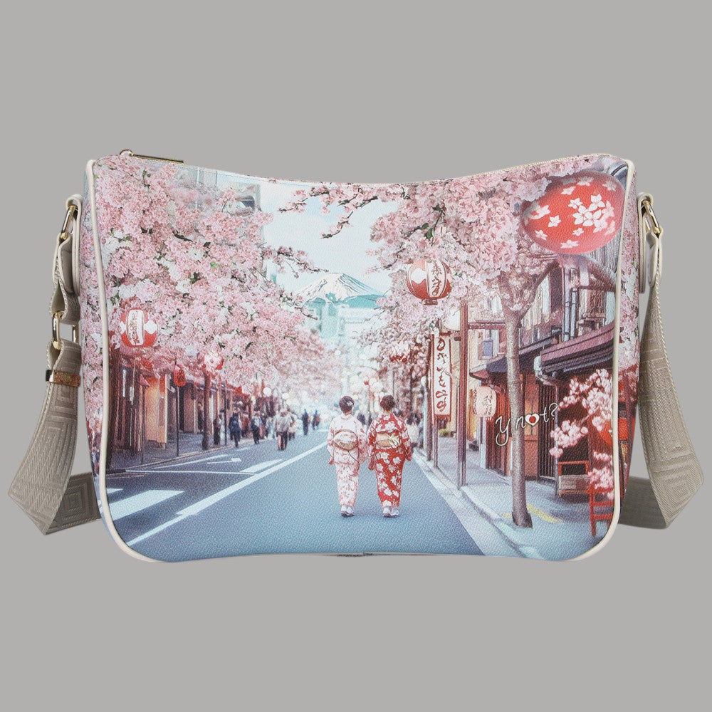 YNot borsa a spalla shoulder bag stampa città YES370S6 - Prodotti di Classe