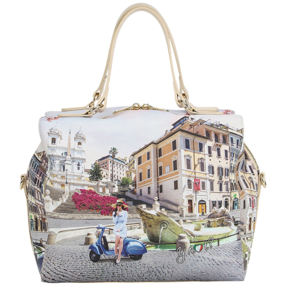 YNot borsa boston bag con tracolla stampa Vacanza Romana YES702S5 Borse YNot