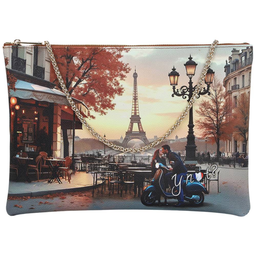 YNot borsa piatta clutch KISSES FROM PARIS YES605F6 Borse YNot