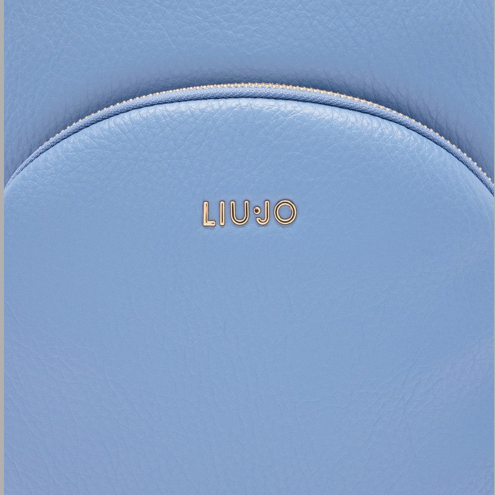 Zaino Liu Jo Celeste Medio con Stampa Bottalato e Tasca Zip - Prodotti di Classe