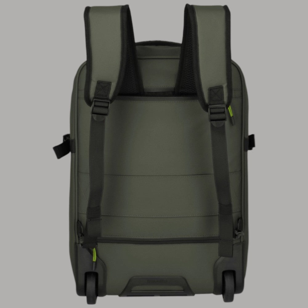 Zaino trolley Travelite BRIIZE verde oliva con spallacci imbottiti e maniglione posteriore