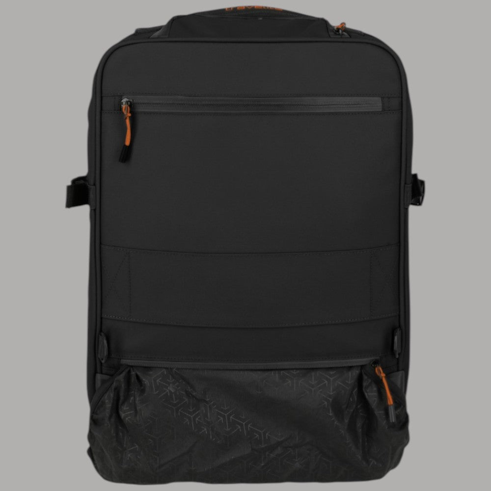 Zaino trolley Travelite BRIIZE nero con zip frontale e pannello inferiore sagomato