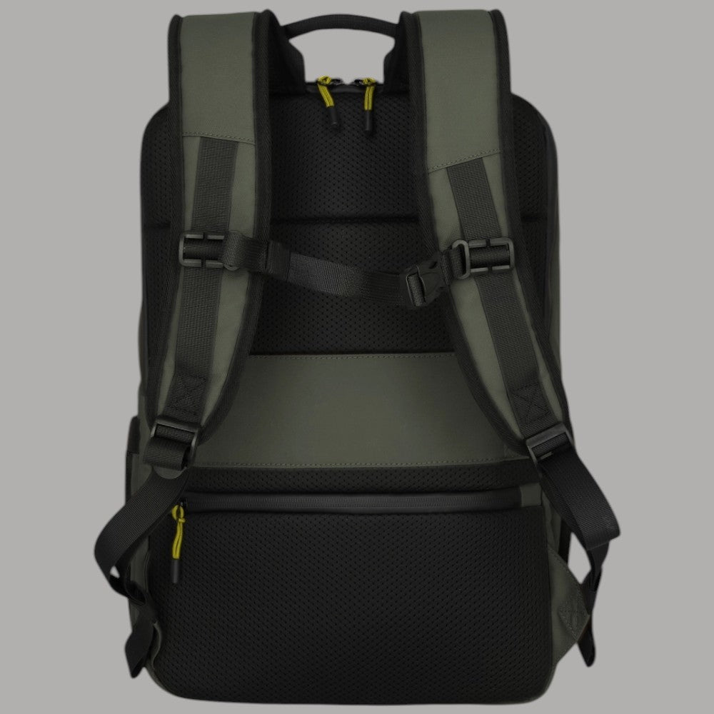 Zaino Travelite Breiize M idrorepellente kaki, schienale a rete e spallacci regolabili