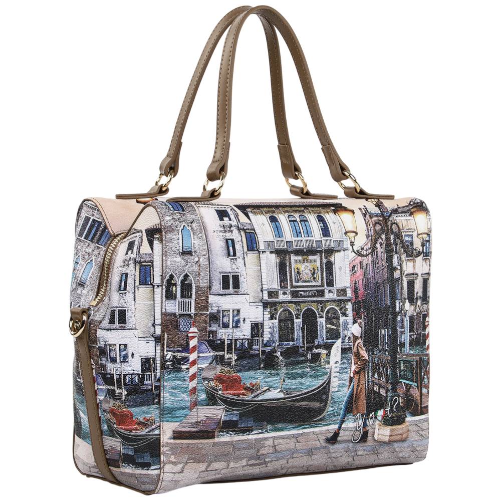 YNot borsa boston BLUE LAGOON linea YESBAG YES702F6 YNot
