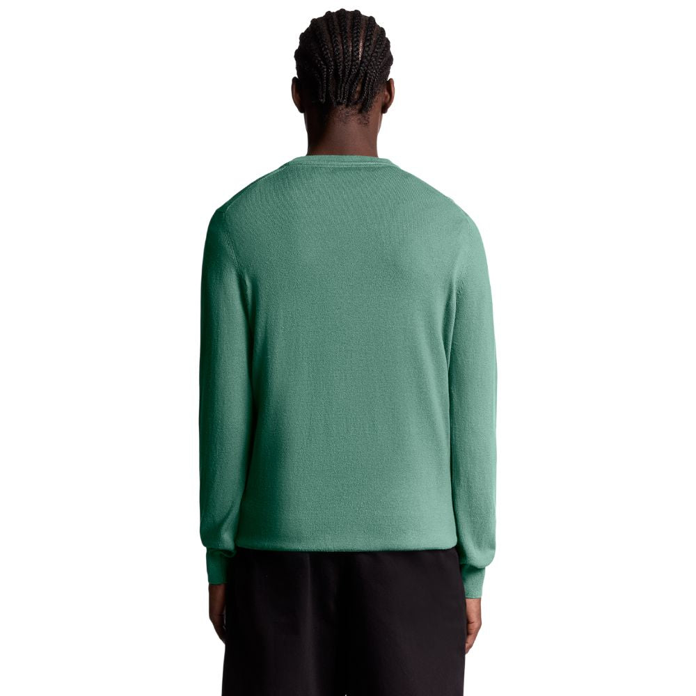 Lyle & Scott pullover merino verde KN2110VC Maglieria Lyle & Scott