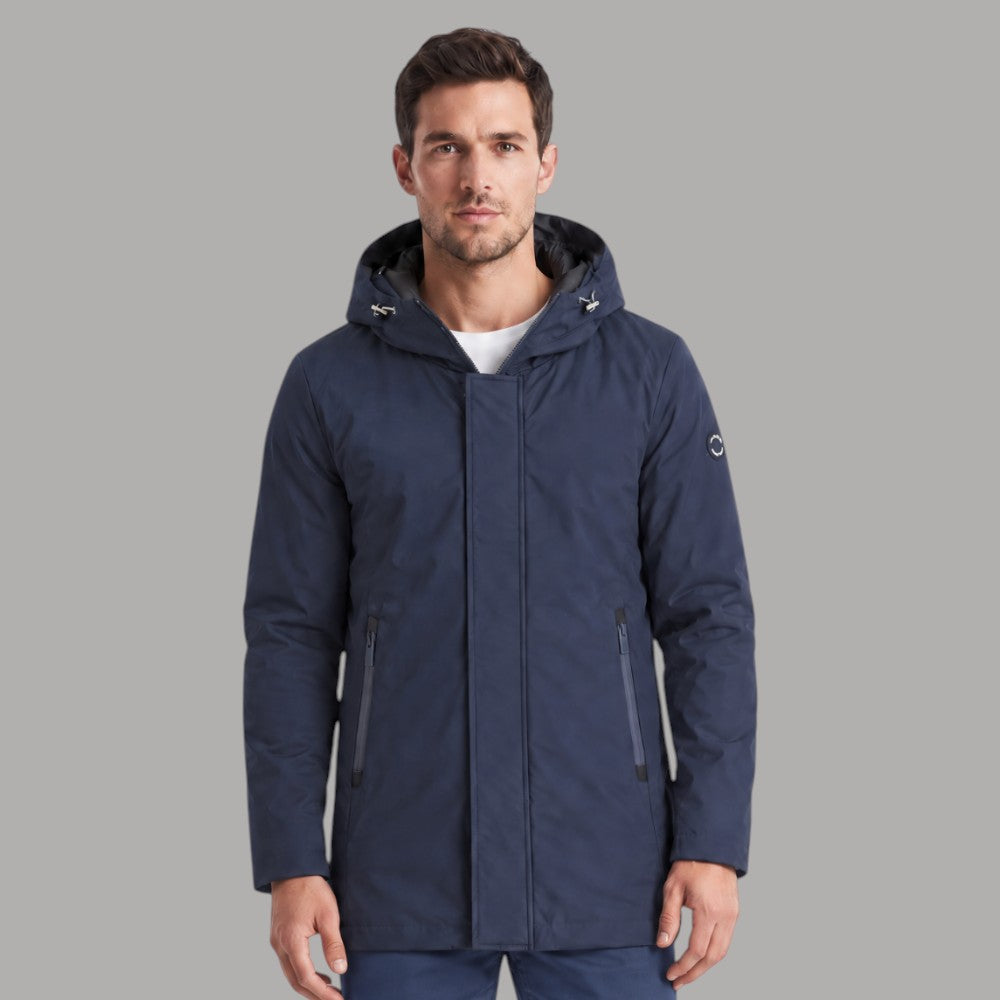 Parka blu Markup MK24007 in tessuto tecnico