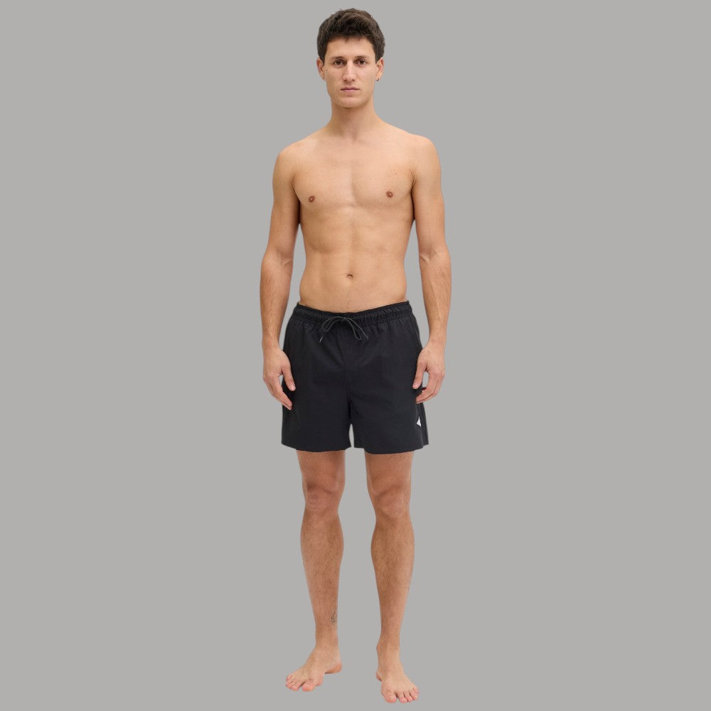 Jack & Jones Costume da Bagno Uomo Regular Fit con Tasche e Coulisse nero modello frontale