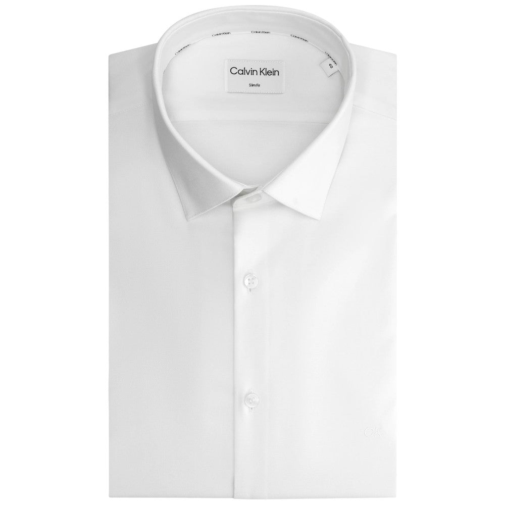 Calvin Klein camicia strutturata bianco sporco K10K112301 Camicie Calvin Klein