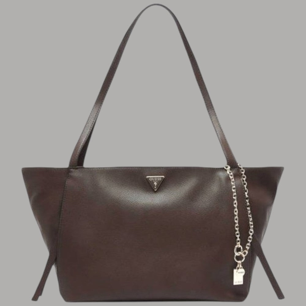 Borsa a spalla Guess Devon tote a tre scomparti