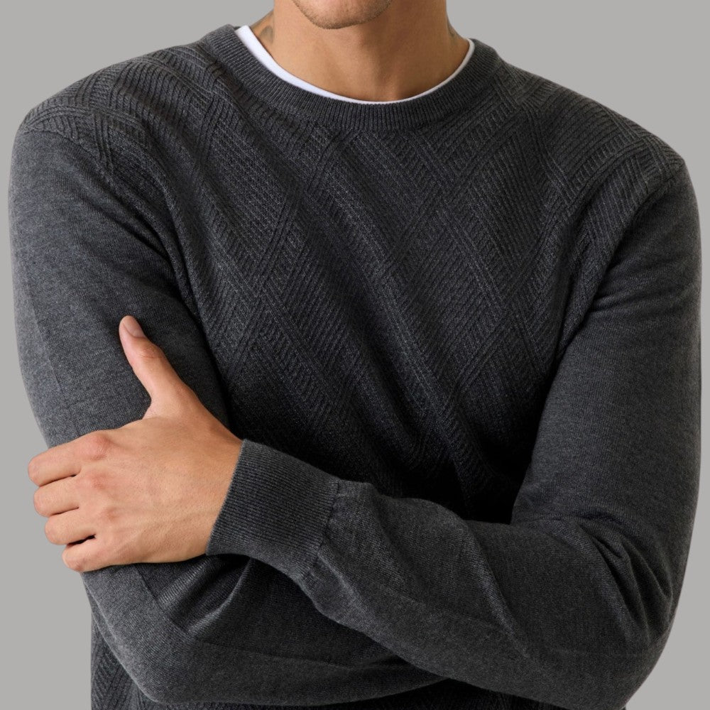 Guess pullover antracite JAMAAR M5BR08 Z0432 DWHT - Prodotti di Classe