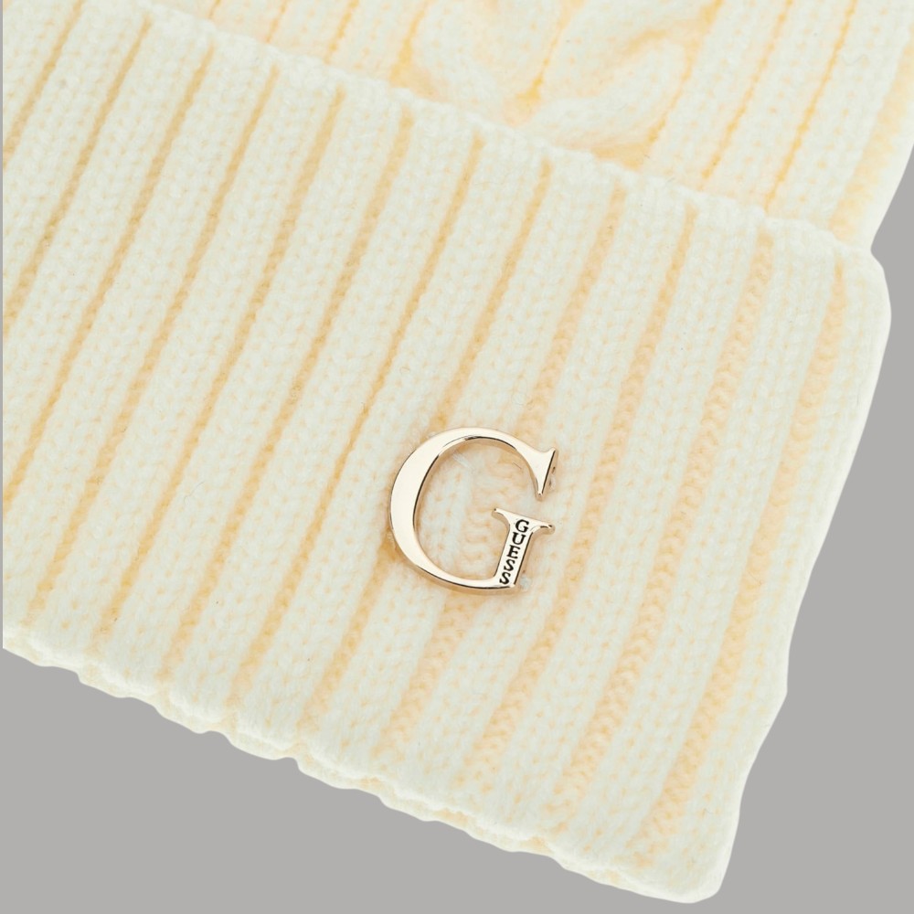 Guess berretto cuffia crema AW5381 POL01 WHI - Prodotti di Classe