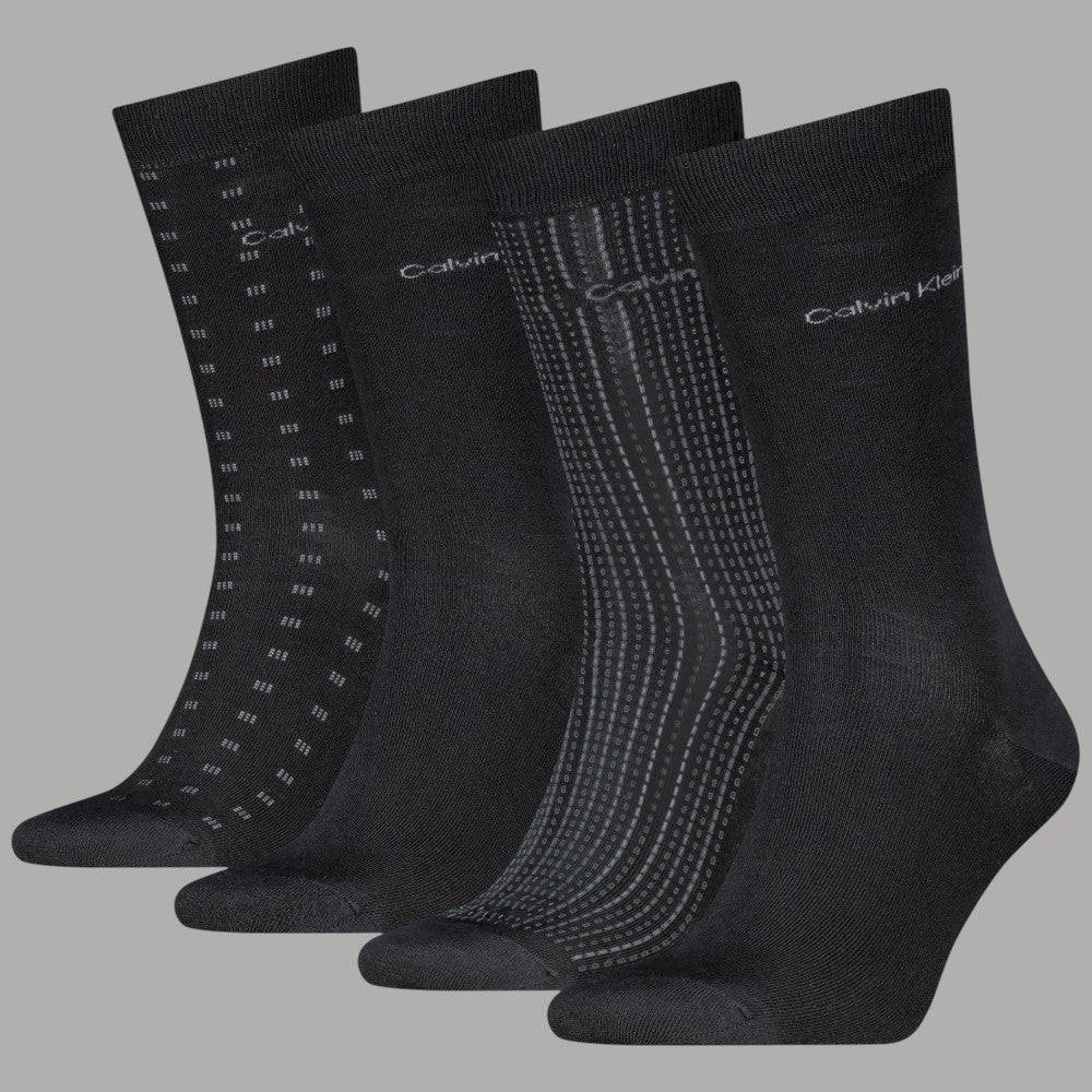 Calzini da uomo Calvin Klein 4 paia con logo in scatola regalo