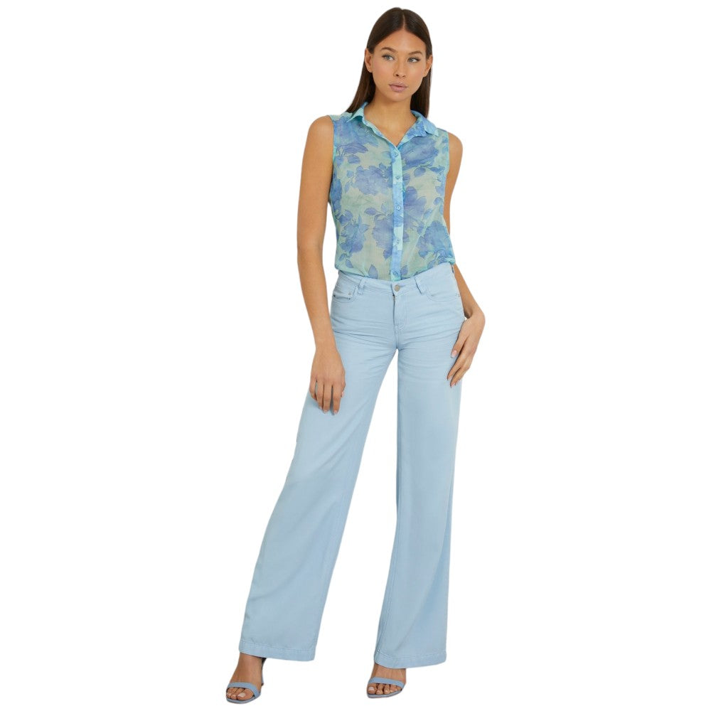 Guess camicia smanicata Clouis W3GH61 WDW82 Camicie Guess